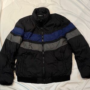Marc New York Black and Gray Puffer Down Jacket